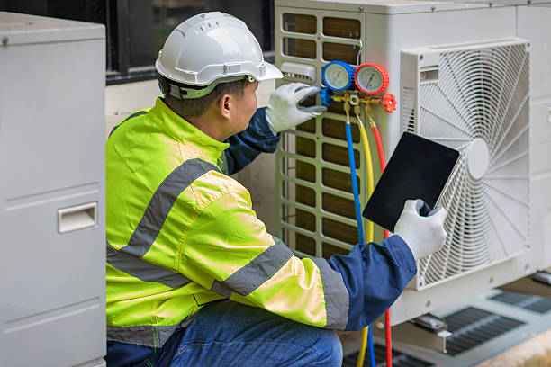 Professional Hvac technician working in Camden, OH